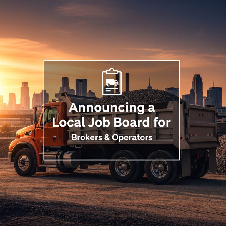 Time to Load Up on Local Work: Announcing the Chummy Funding Job Connection Board for Haulers!